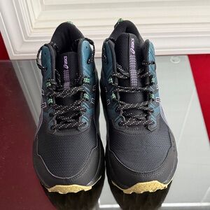 Asics Black and Teal Athletic Shoes